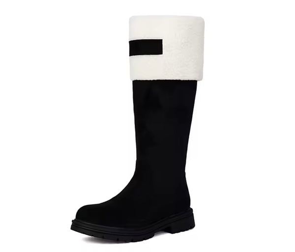 Women Wool Suede Fashion Ankle/Mid Calf Flat Boots