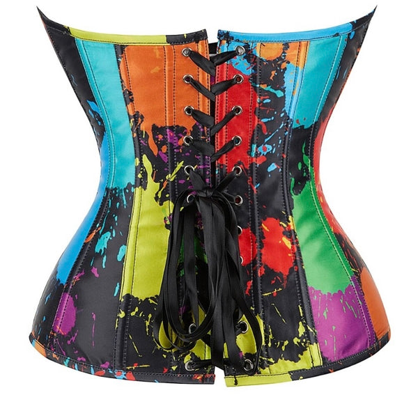 Women Printed Sexy Strapless Corset Top