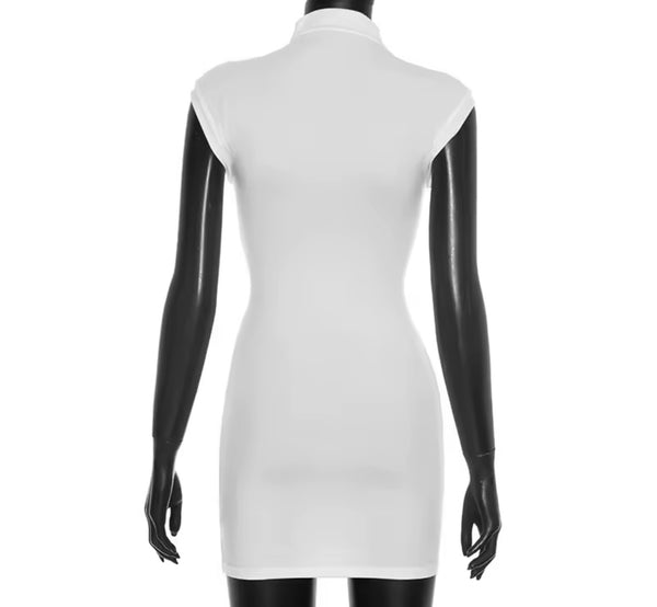 Women Sexy Bad Letter Print Short Sleeve Dress