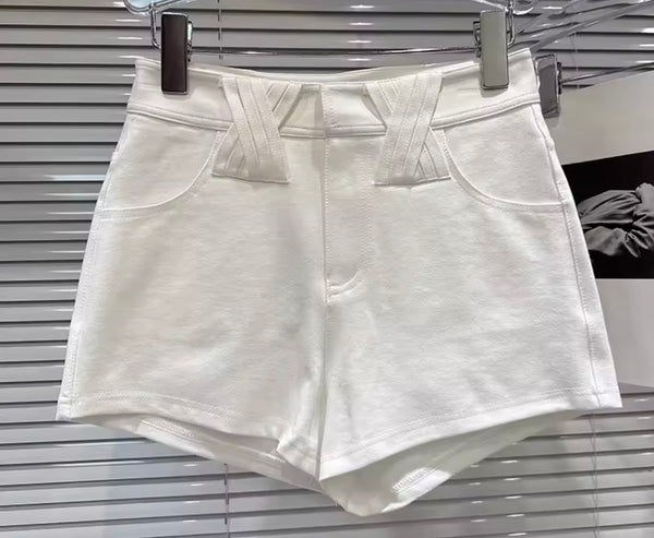 Women Solid Color Fashion Shorts