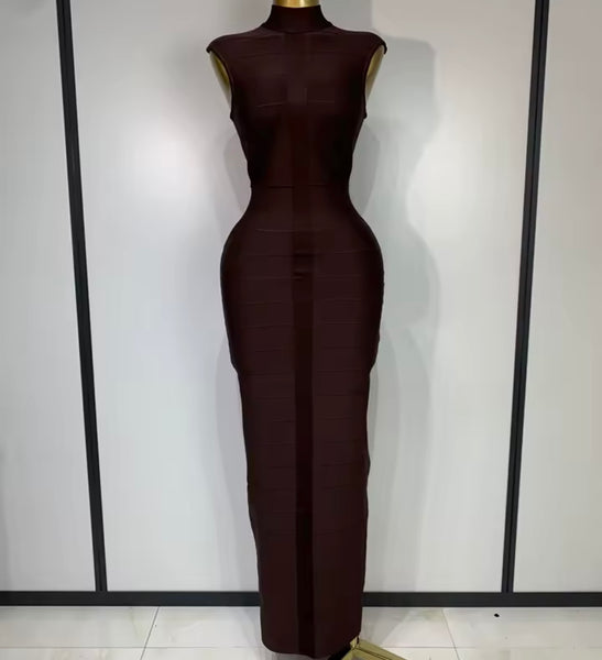 Women Sexy Sleeveless Bandage Maxi Dress