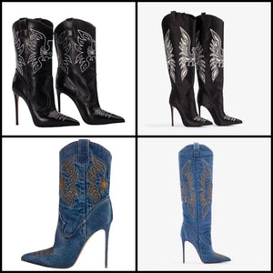 Women Fashion Ankle/Knee High Western Boots