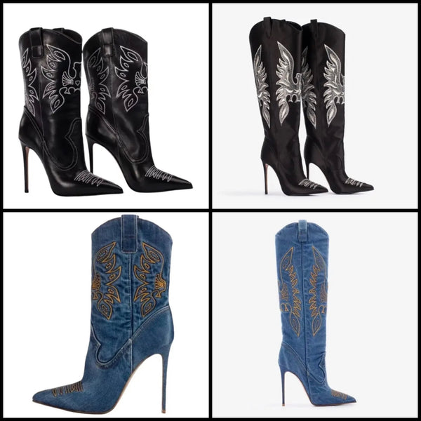 Women Fashion Ankle/Knee High Western Boots