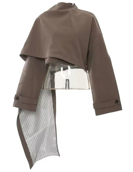 Women Fashion Asymmetrical Wrap Jacket