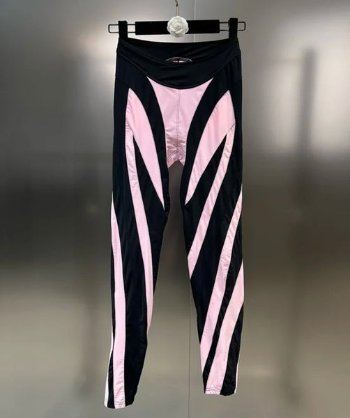 Women Color Patchwork Fashion Pants