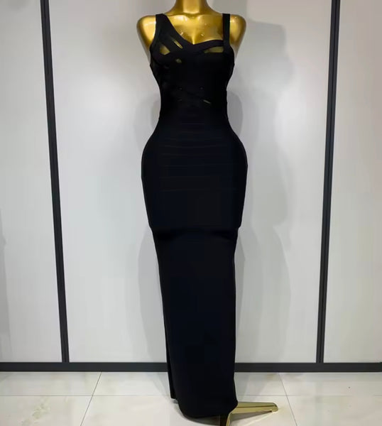 Women Sexy Sleeveless Bandage Maxi Dress