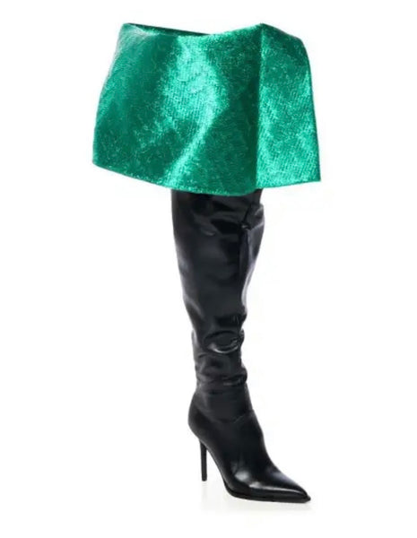 Women Fashion Faux Leather Thigh High Boots