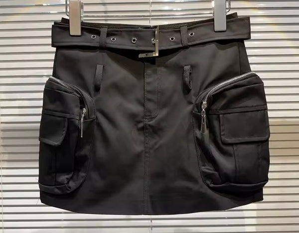 Women Sexy Fashion Cargo Short Skirt