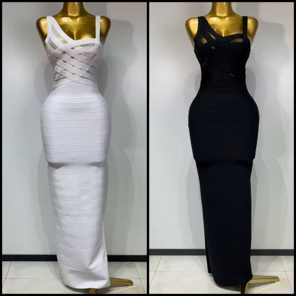 Women Sexy Sleeveless Bandage Maxi Dress