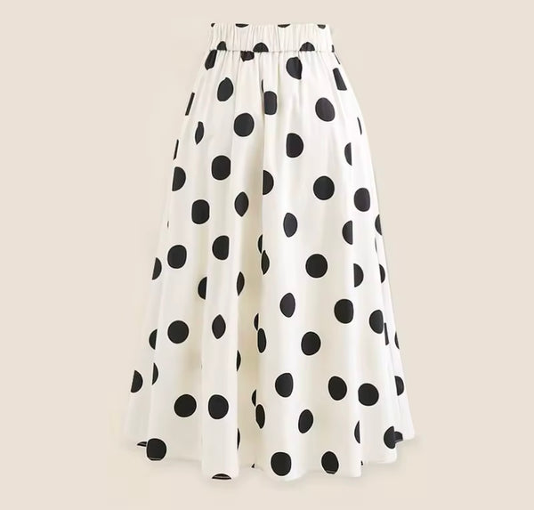Women Fashion Bow Color Patchwork Polka Dot Swimsuit Cover Up Set