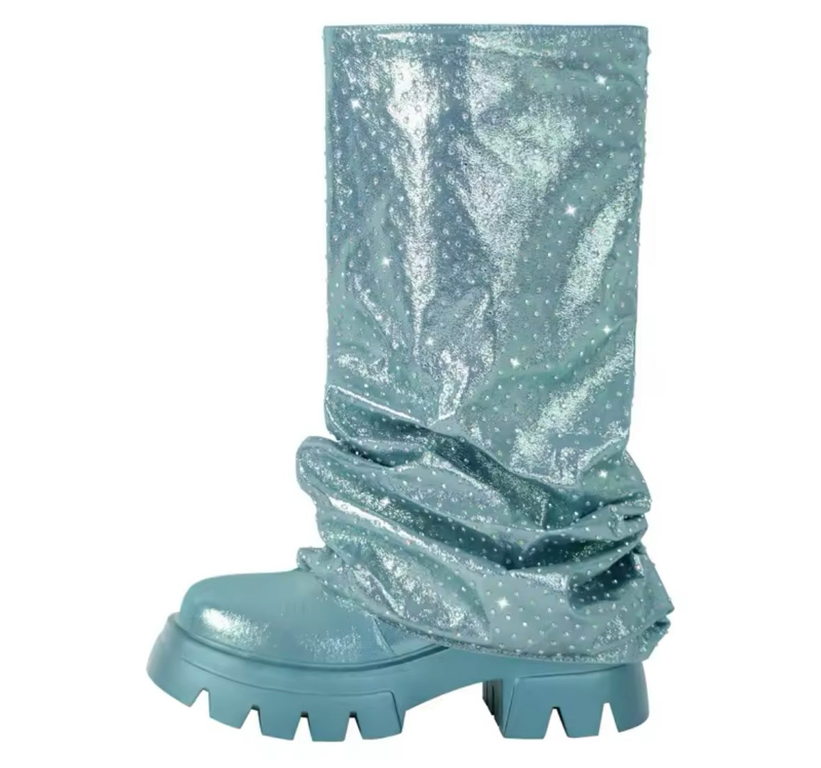 Women Color Fashion Faux Leather Knee High Boots