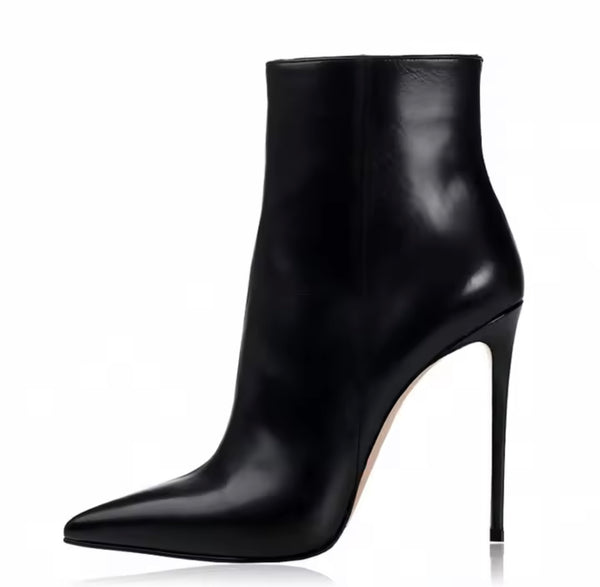 Women Fashion Color High Heel Faux Leather Ankle Boots