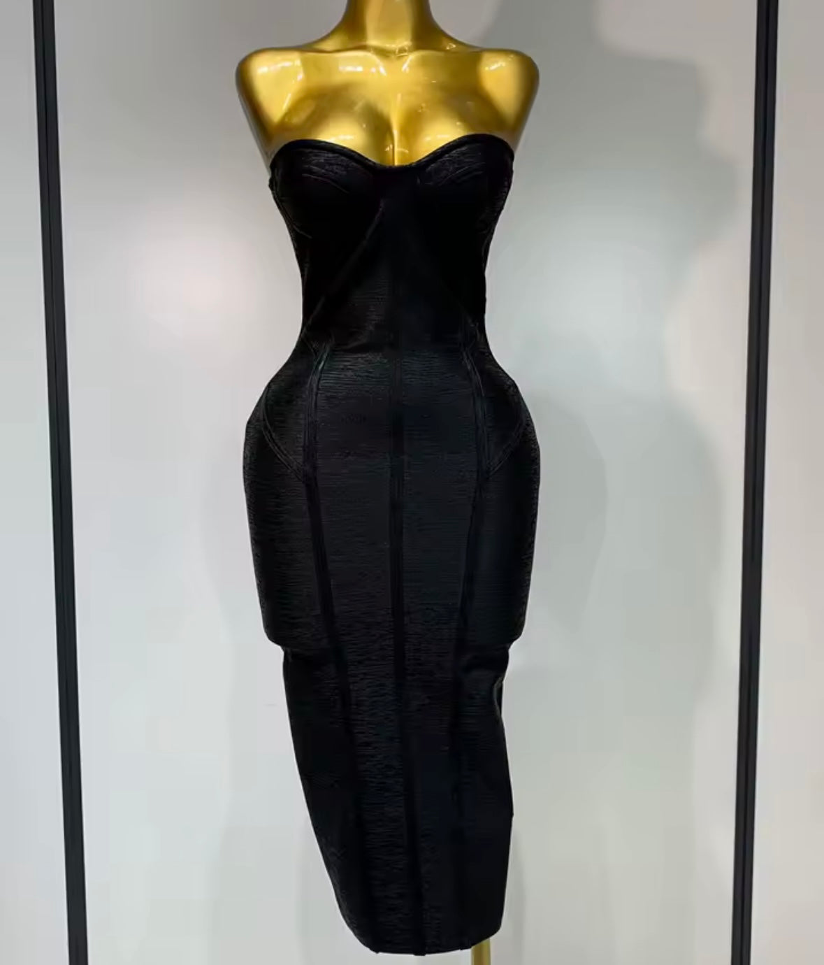 Women Sexy Strapless Bandage Dress