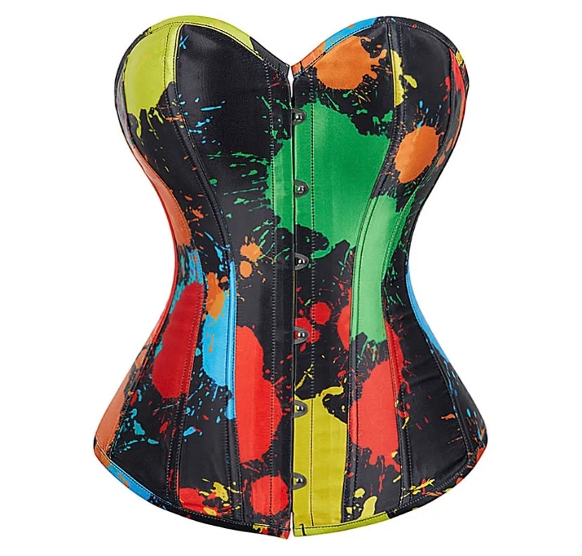 Women Printed Sexy Strapless Corset Top