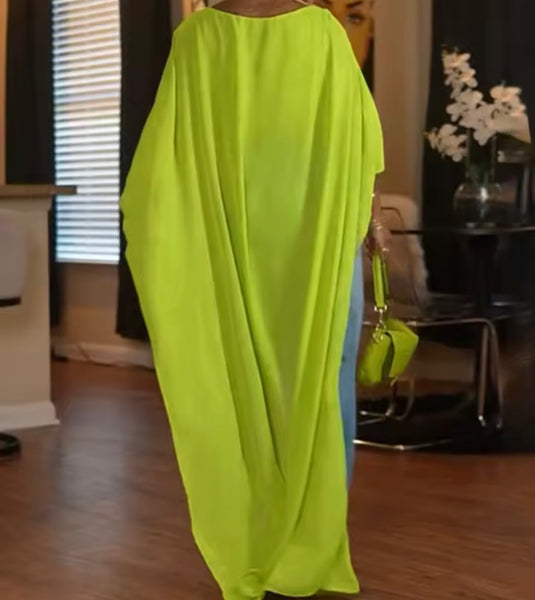 Women Color Fashion Mesh Asymmetrical Top