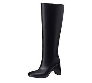 Women Color PU Fashion Knee High Boots