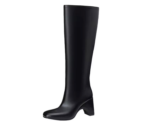 Women Color PU Fashion Knee High Boots