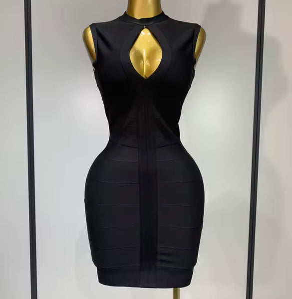 Women Sexy Sleeveless Cut Out Bandage Dress