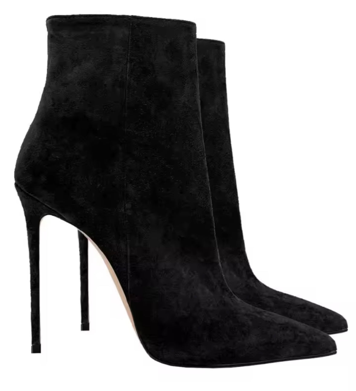 Women Color Fashion Suede High Heel Ankle Boots