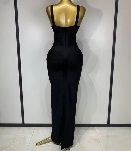 Women Sexy Sleeveless Bandage Maxi Dress