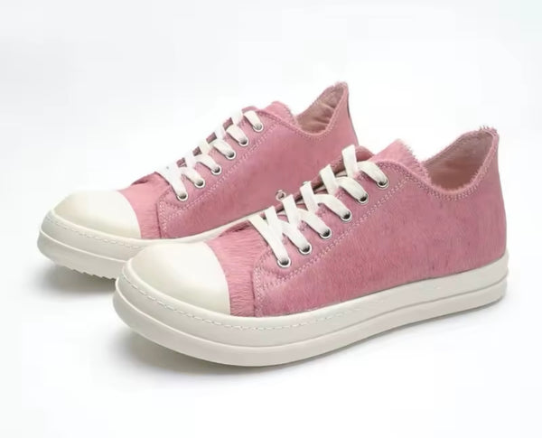 Women Fashion Mohair Lace Up Ankle/Low Sneakers