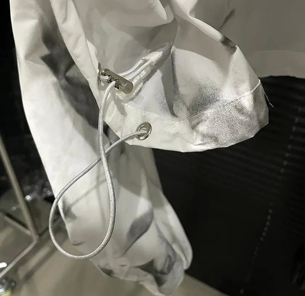 Women Fashion Zip Up Two Piece Jacket Skirt Set