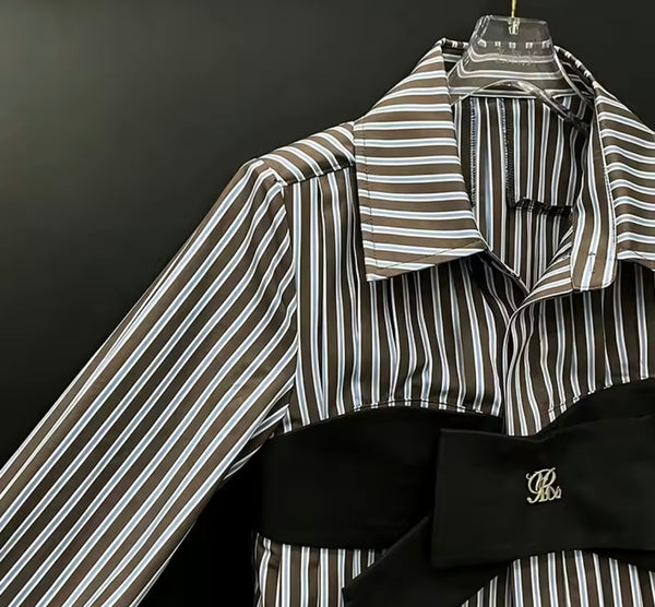 Women Collar Bow Full Sleeve Pleated Fashion Top