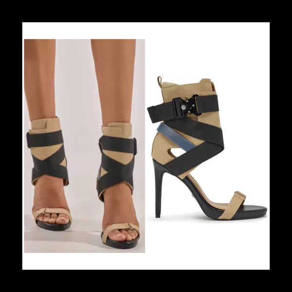 Women Fashion Open Toe Ankle Strap Sandals