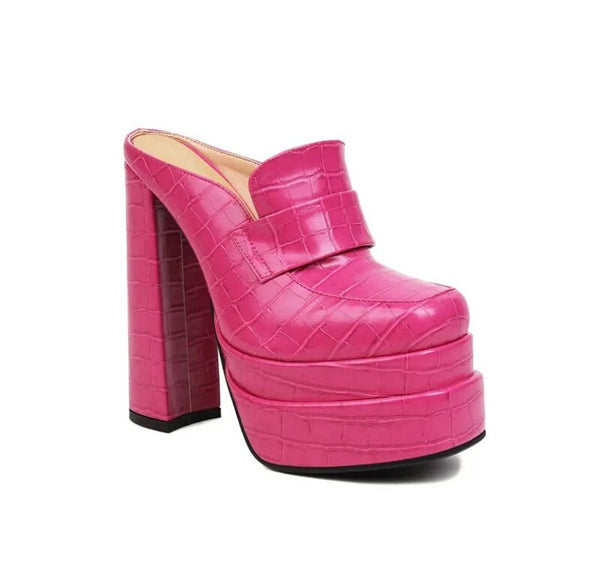 Women Fashion Faux Leather Platform Shoes