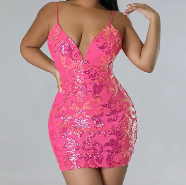 Women Sexy Sleeveless Sequins Patchwork Lace Up Open Back Dress