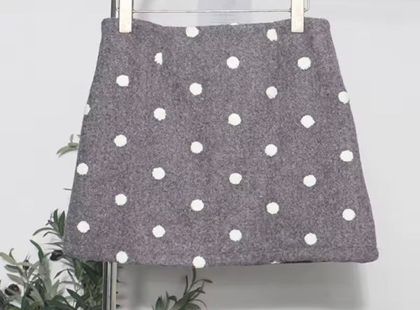 Women Fashion Polka Dot Short Skirt