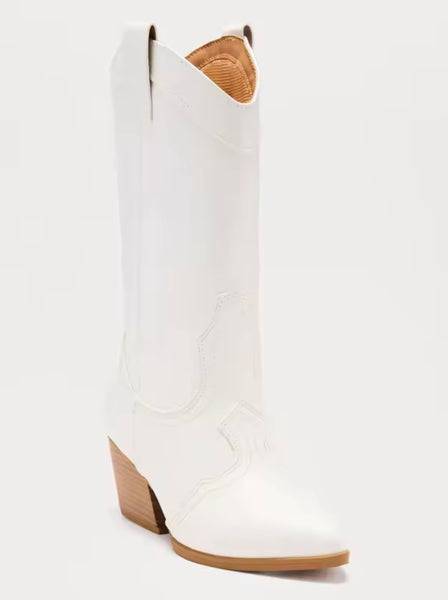 Women Pointed Toe Fashion Knee High Western Boots