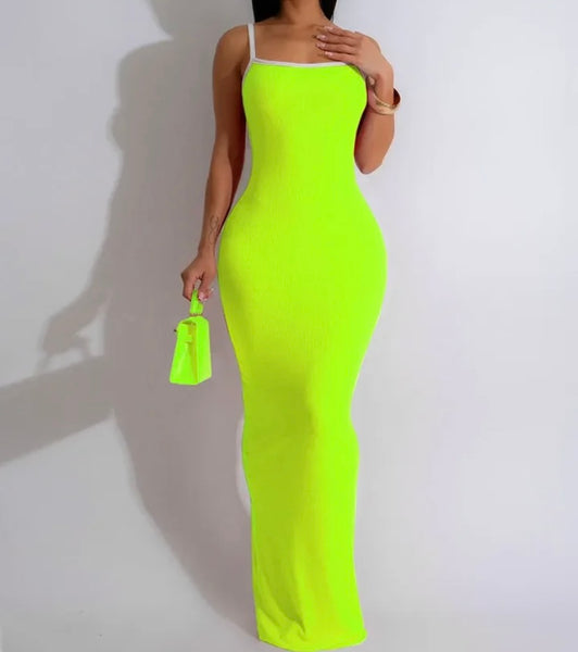 Women Sexy Sleeveless Summer Maxi Dress