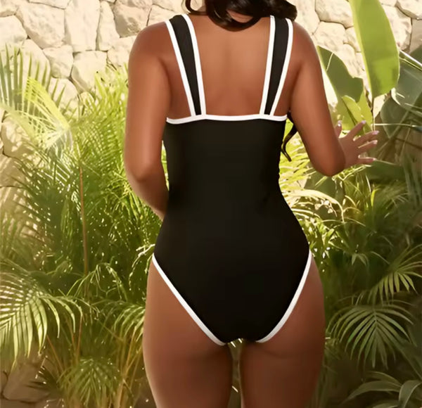 Women Sexy B&W Starfish Swimsuit