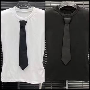 Women Fashion Short Sleeve Tie Top