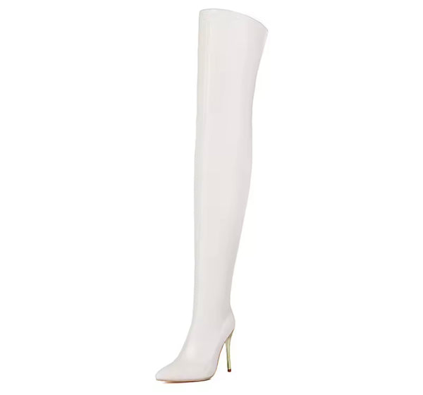 Women Thigh High Fashion PU High Heel Boots