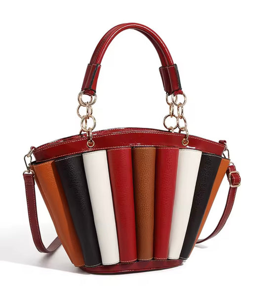 Women Fashion Multicolored Chain Wallet Purse Set