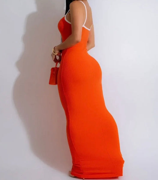 Women Sexy Sleeveless Summer Maxi Dress