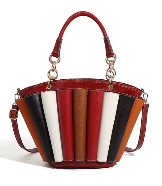 Women Fashion Multicolored Chain Wallet Purse Set
