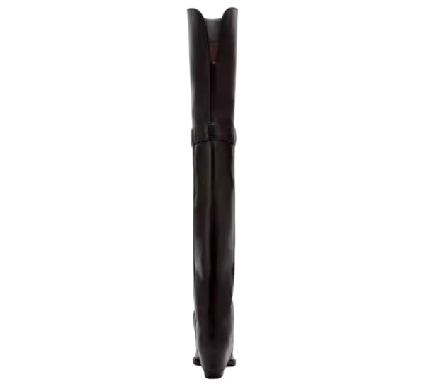 Women Fashion Over The Knee Faux Leather Boots