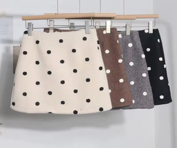 Women Fashion Polka Dot Short Skirt