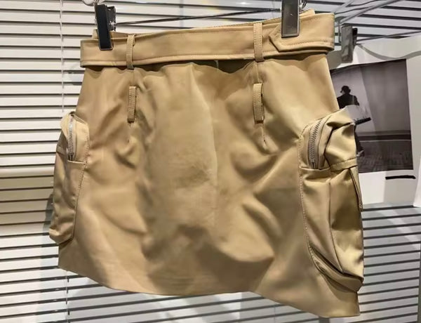 Women Sexy Fashion Cargo Short Skirt