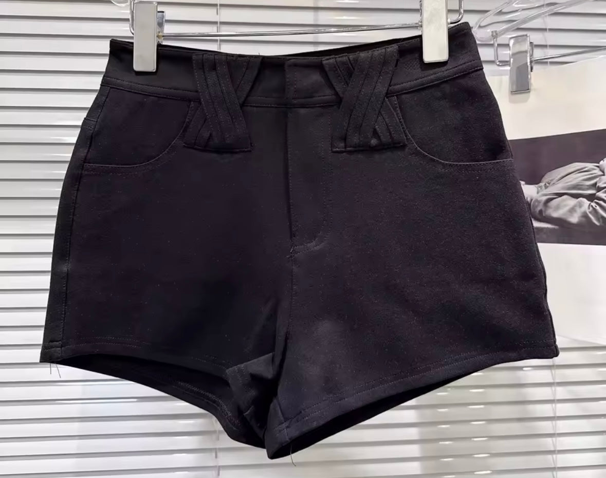 Women Solid Color Fashion Shorts