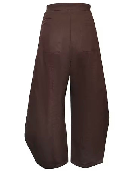 Women Fashion Wide Leg Wrap Denim Pants