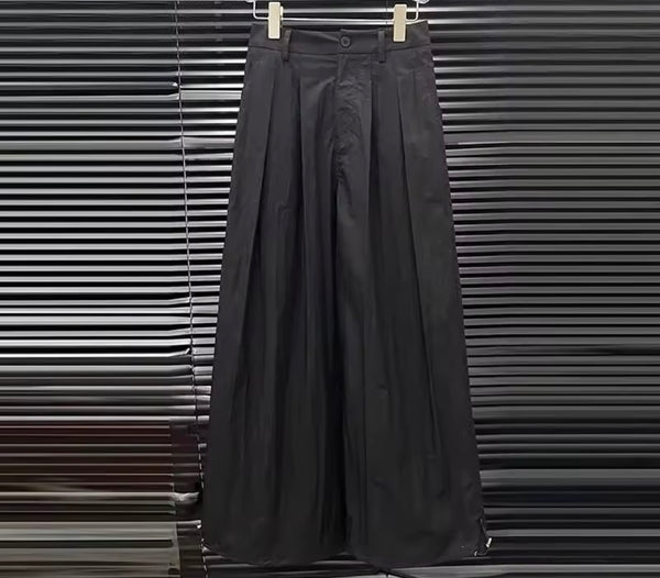 Women Ruffled One Shoulder Two Piece Wide Leg Pant Set