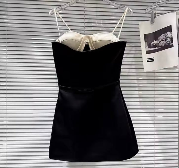 Women Sleeveless Bow Tie Up Sexy Dress