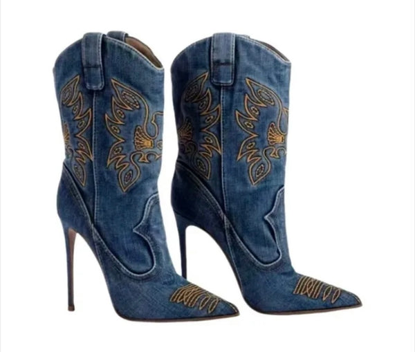Women Fashion Ankle/Knee High Western Boots