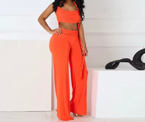 Women Sexy Sleeveless Open Back Color Jumpsuit