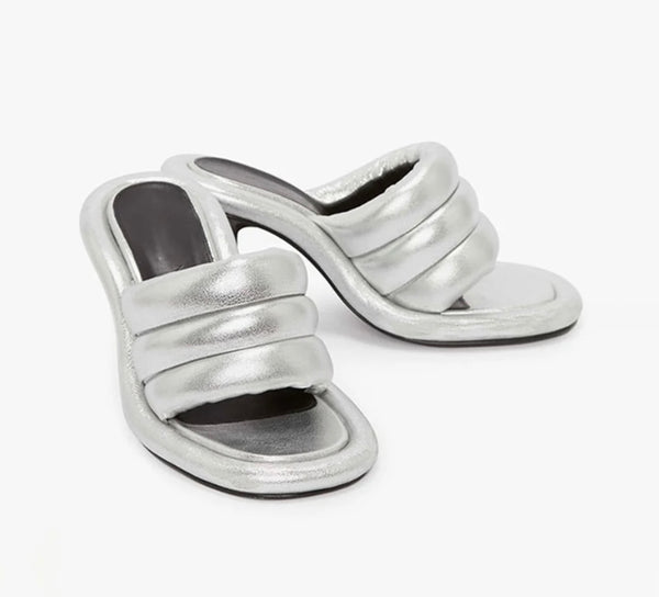 Women Fashion High Heel Slide On Sandals