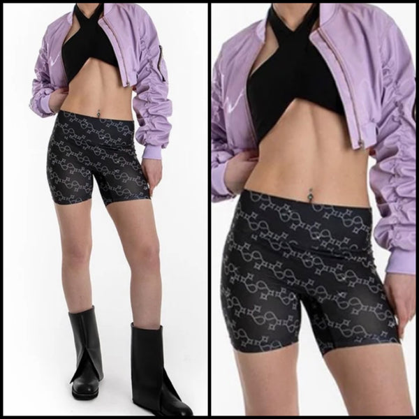 Women Purple Faux Leather Zipper Crop Jacket